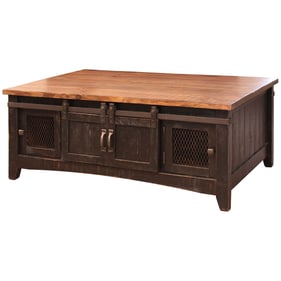 IFD Pueblo Black Medium Brown Cocktail Table