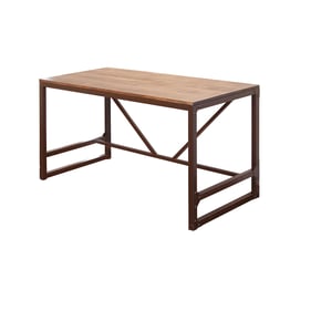 IFD Urban Gold Brown Golden Undertones Wood Top Desk