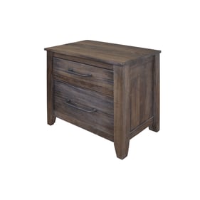 IFD San Luis Deep Brown Warm Gray 2 Drawer Night Stand