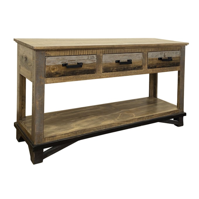 IFD Loft Brown Two Tone Gray Sofa Table IFD-6441SOF