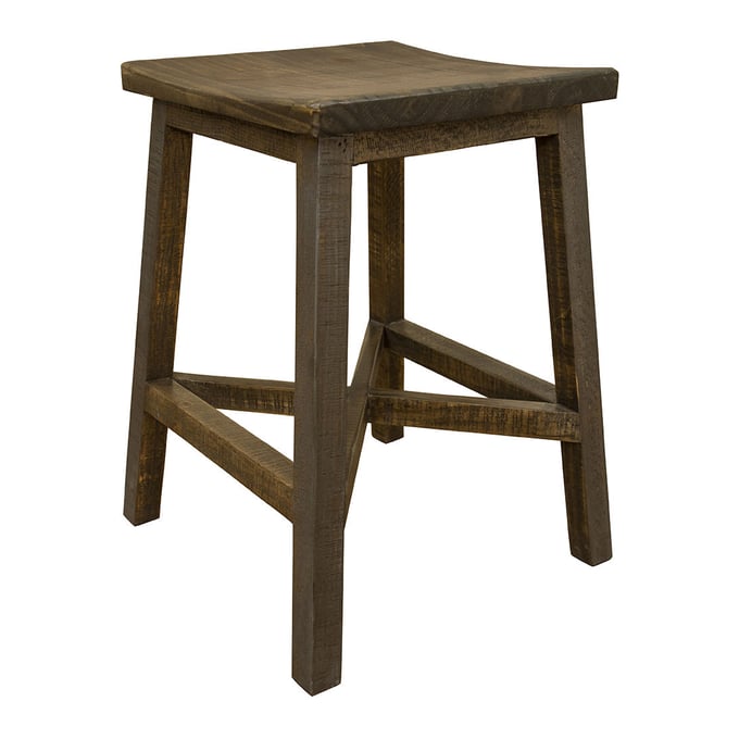 IFD Loft Brown Two Tone Gray Stool IFD-6441STL24