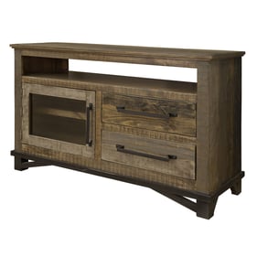 IFD Loft Two Tone Gray Brown 52 Inch TV Stand