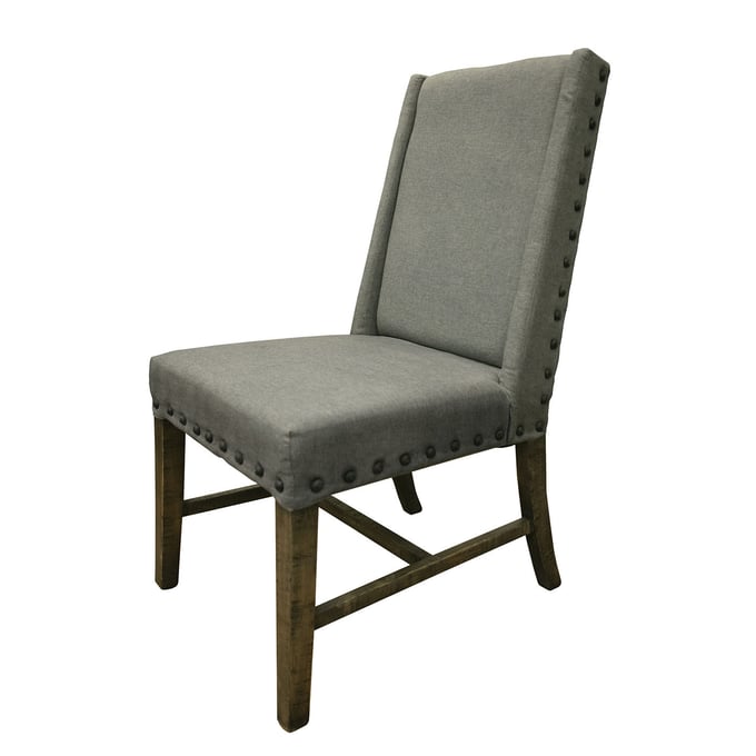 2 IFD Loft Two Tone Gray Brown Chairs IFD-6551CHR