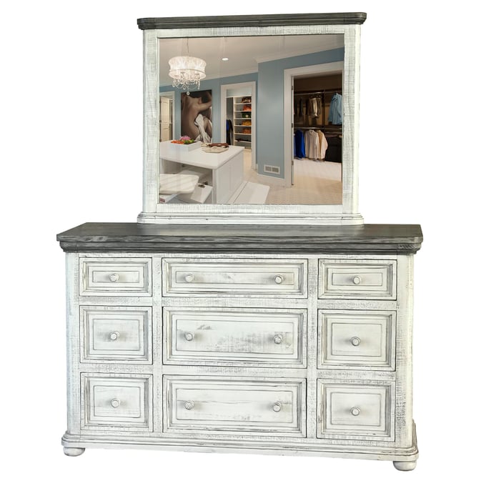 IFD Luna Dresser and Mirror IFD-768DSR-DRMR