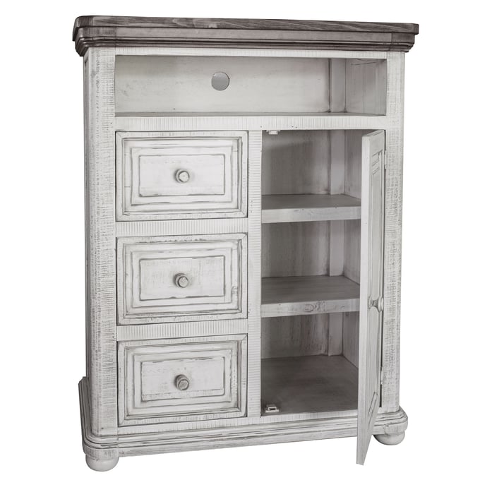 IFD Luna Off White Gray 3 Drawer Great Chest IFD-768GREAT-CTV