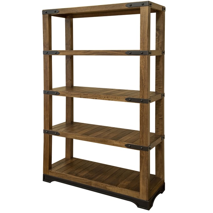 IFD Parota Natural Two Tone 70 Inch Bookcase IFD-866BKCS-70