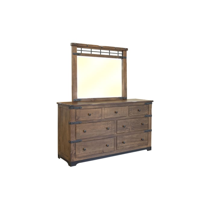 IFD Parota Dresser and Mirror IFD-866DSR-DRMR