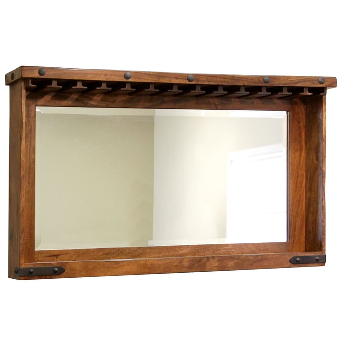 IFD Parota Natural Two Tone Mirror Bar IFD-866MIR-BAR