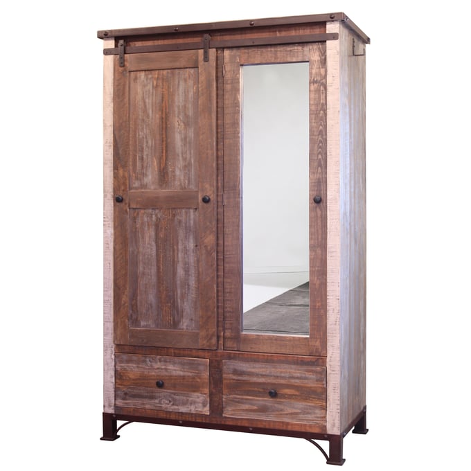 IFD Antique 2 Drawer Armoire IFD-966ARMOIRE