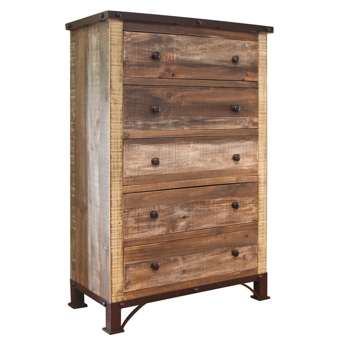 IFD Antique 5 Drawer Chest IFD-966CHEST