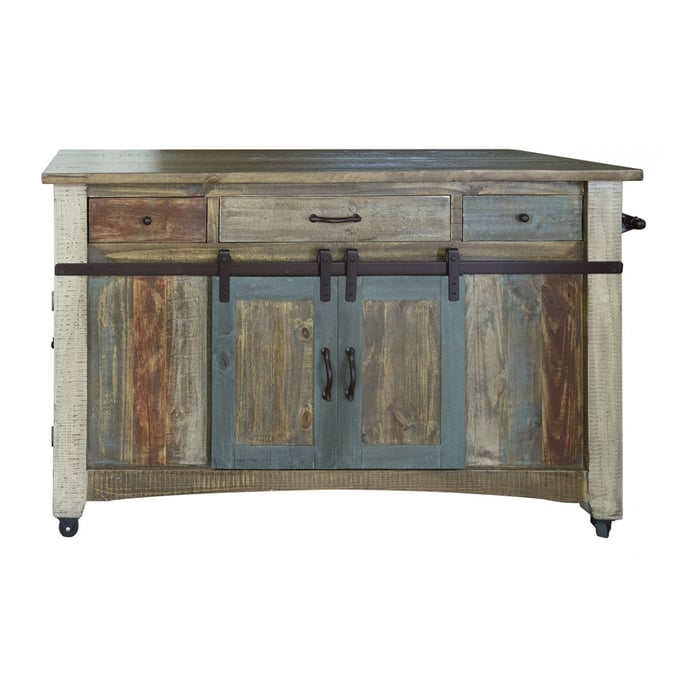 IFD Antique 3 Drawer Kitchen Island IFD-968ISLAND-MC