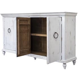 IFD Capri White Door Console