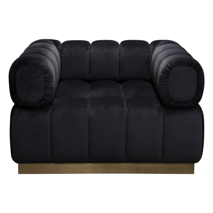 Diamond Sofa Image Black Velvet Low Profile Chair DMND-IMAGECHBL