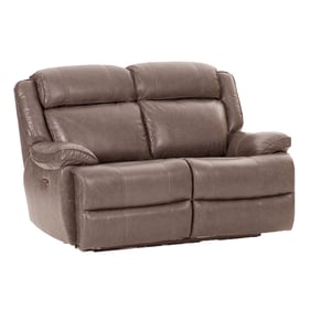 Intercon Avalon Latte Dual Power Reclining Loveseat