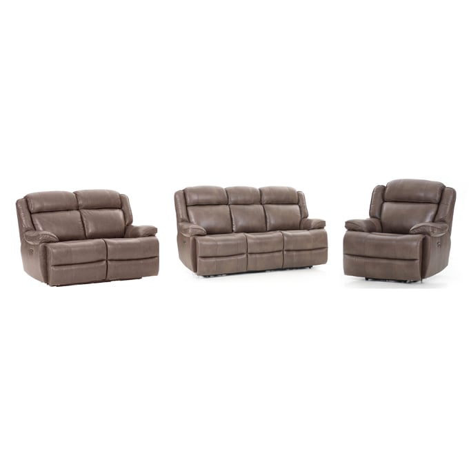 Intercon Avalon Latte 3pc Living Room Set INT-AN-LS-DPR-LR-S1