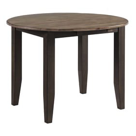 Intercon Beacon Black Walnut 42 Round Drop Leaf Dining Table