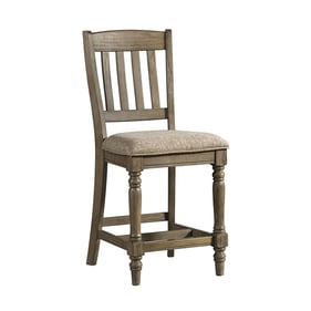 Intercon Balboa Park Roasted Oak Slat Back Counter Stool