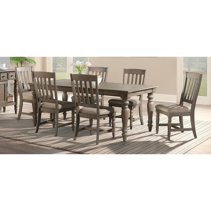 Intercon Balboa Park Roasted Oak 7pc Dining Room Set INT-BALBOA-PARK-DR-S1