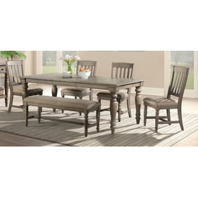 Intercon Balboa Park Roasted Oak 6pc Dining Room Set