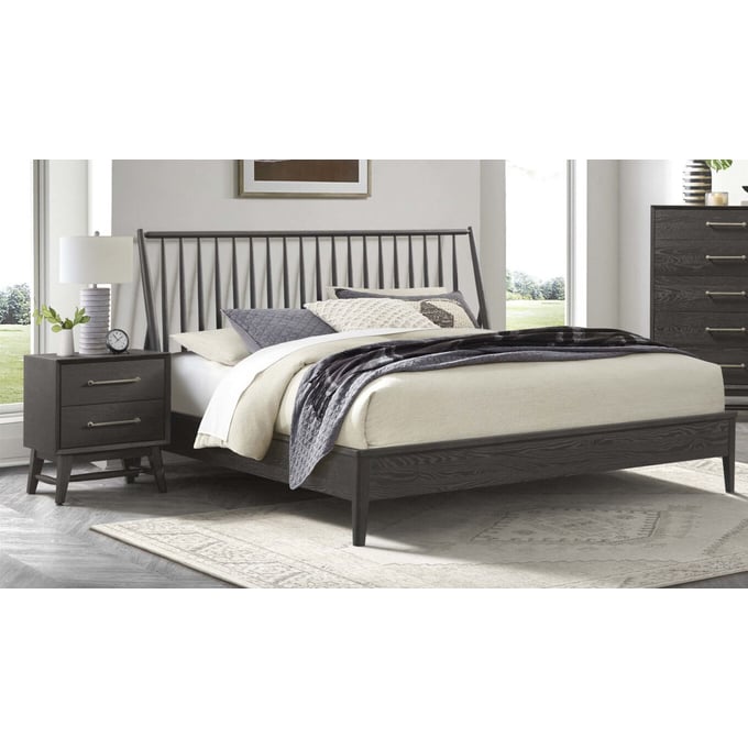 Intercon Bayside Black 2pc Queen Bedroom Set INT-BY-BR-9860Q-B-BR-S2