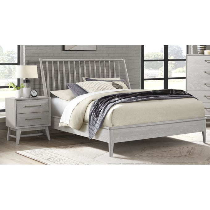 Intercon Bayside White 2pc King Bedroom Set INT-BY-BR-9860K-W-BR-S3