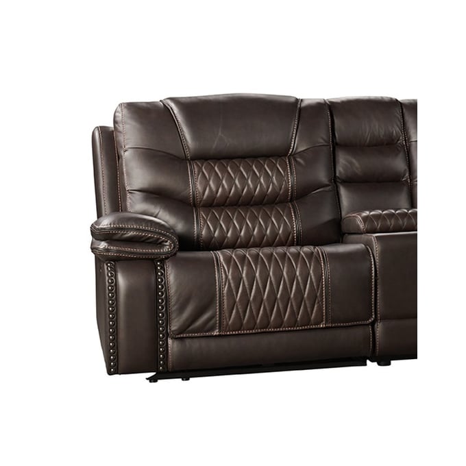 Intercon Cody Dark Brown LSF Dual Power Recliner INT-CY-SC-LAFPR-DKB-C