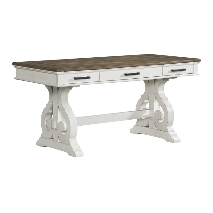 Intercon Drake Rustic White French Oak Writing Desk INT-DK-HO-6030WD-RFO-C