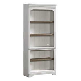 Intercon Drake Rustic White French Oak Bookcase