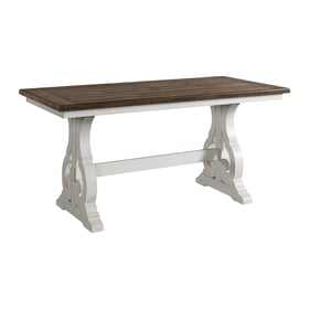 Intercon Drake Rustic White French Oak Counter Height Table