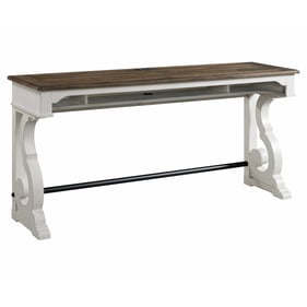 Intercon Drake Rustic White French Oak Bar Table