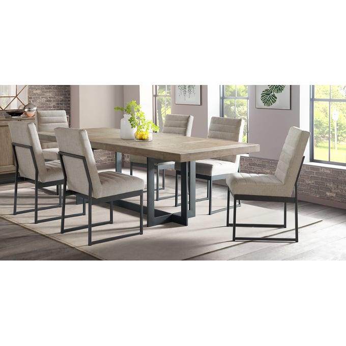 Intercon Eden Dune Trestle 7pc Dining Room Set INT-EDEN-DR-S1