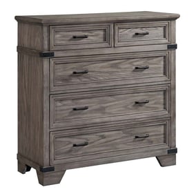 Intercon Forge Brushed Steel 5 Drawer Media Chest