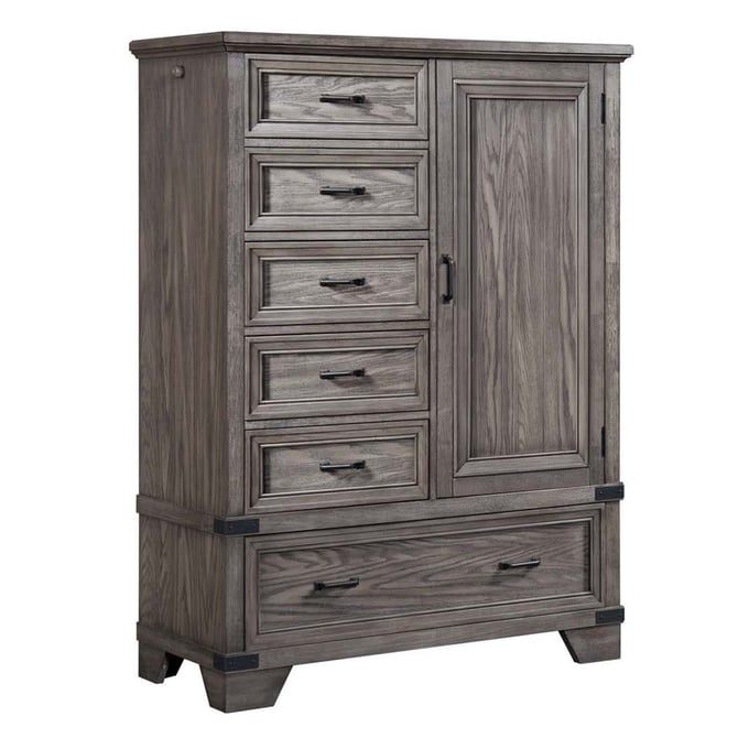 Intercon Forge Brushed Steel 6 Drawer Chest INT-FG-BR-4907GC-STE-C