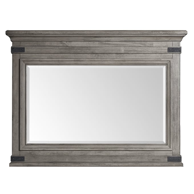 Intercon Forge Brushed Steel Chesser Mirror INT-FG-BR-4991-STE-C