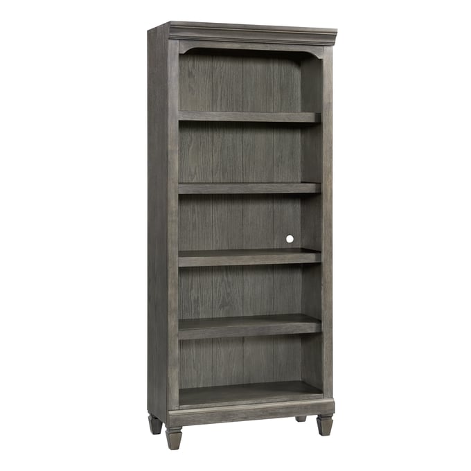 Intercon Foundry Brushed Pewter Bunching Bookcase INT-FR-HO-7632B-PEW-C