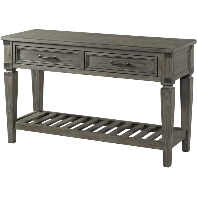 Intercon Foundry Brushed Pewter Sofa Table INT-FR-TA-5018-PEW-C