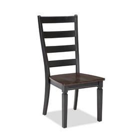 2 Intercon Glennwood Black Charcoal Ladder Back Chair