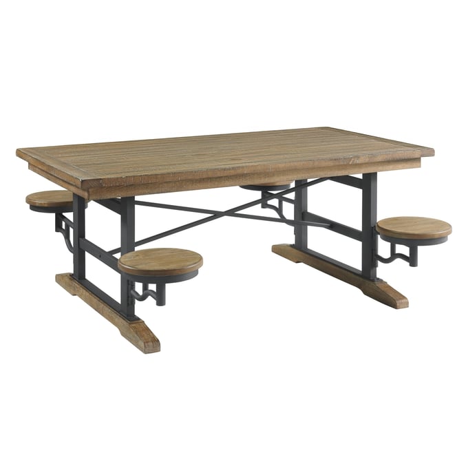 Intercon Highland Sandwash Table With Swivel Seats INT-HI-TA-4076-SWH