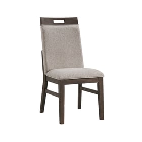 Intercon Hearst Reclaimed Chevron Upholstered Back Side Chair