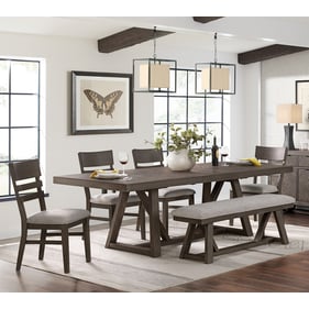 Intercon Hearst Reclaimed Chevron 6pc Dining Room Set