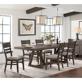 Intercon Hearst Reclaimed Chevron 7pc Dining Room Set