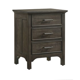 Intercon Hawthorne Burnished Clay 3 Drawer Nightstand