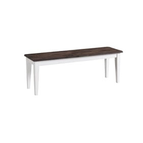 Intercon Kona Gray White Backless Bench