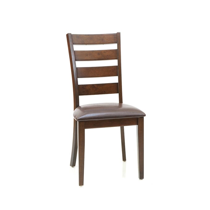 2 Intercon Kona Raisin Ladder Back Side Chairs INT-KA-CH-669L-RAI-RTA