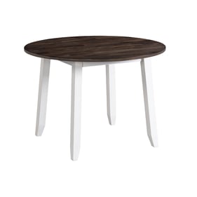 Intercon Kona Gray White Drop Leaf Table