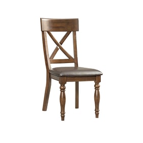 Intercon Kingston Raisin X Back Side Chair with Cushion