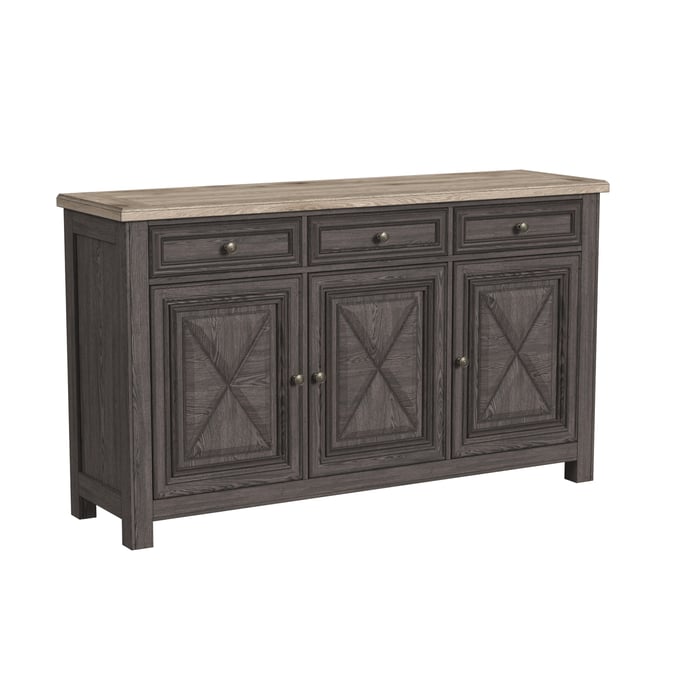 Intercon Kirkwood Reclaimed Oak Tobacco Sideboard INT-KW-CA-6840D-ROT-C