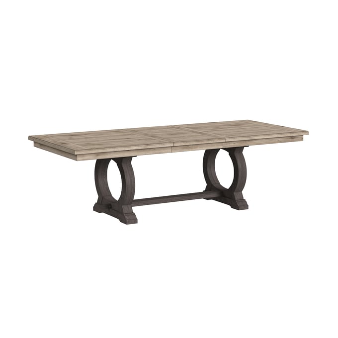 Intercon Kirkwood Reclaimed Oak Tobacco Trestle Table INT-KW-TA-42100-ROT-TABLE