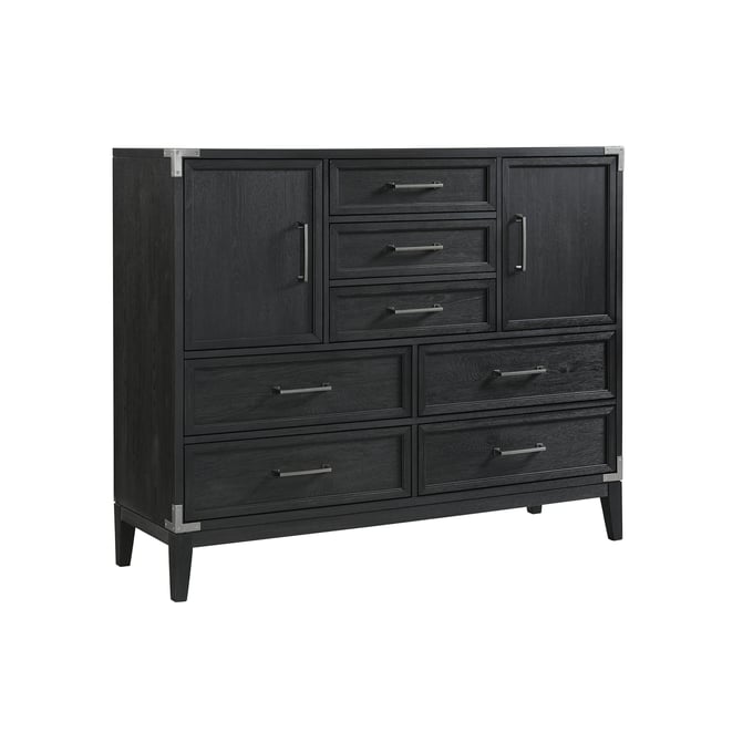 Intercon Laguna Weathered Steel 7 Drawers Master Chest INT-LG-BR-2407GC-WST-C