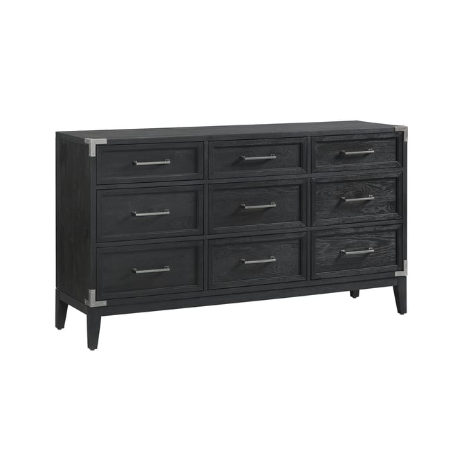 Intercon Laguna Weathered Steel 9 Drawers Dresser INT-LG-BR-2409-WST-C